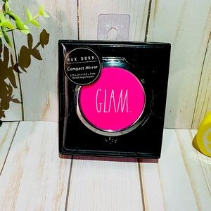 Rae Dunn GLAM Compact Mirror - two-sided